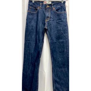 Levis Jeans Boys 16 Blue 514 Straight Pockets Red Tab Youth Kids 28x28
